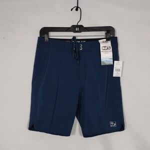 NWT Honolua Surf Co Blue Hi-Yall Board Shorts Men's Size 28 Swim Hawaii